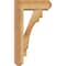 Ekena Millwork Merced Craftsman Rough Sawn Bracket w/ Offset Brace, Western Red Cedar, 6"W x 16"D x 28"H BKT0604X16X28MRC04RWR - alternate 4